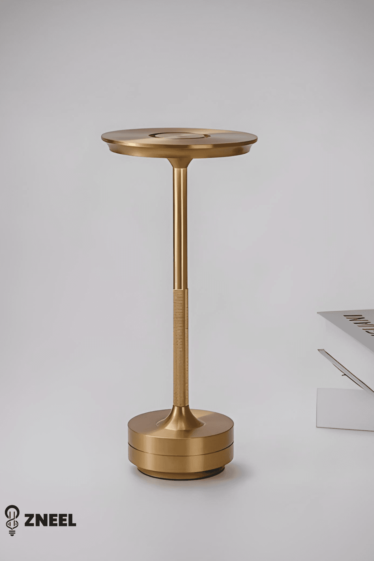 Premium %100 Alüminyum Şarjlı Masa Lambası – 3 Renk Dimli LED, 29 cm, Type-C, 8 Saat Kullanım. - Küçük 5