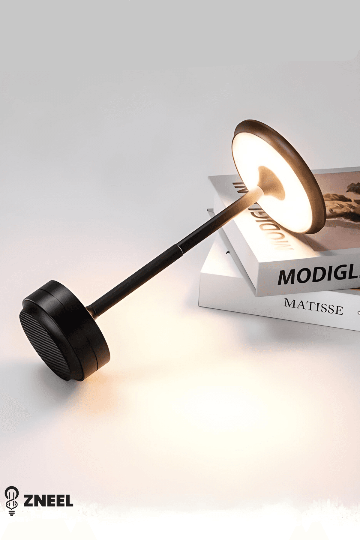 Premium %100 Alüminyum Şarjlı Masa Lambası – 3 Renk Dimli LED, 29 cm, Type-C, 8 Saat Kullanım. - Küçük 2