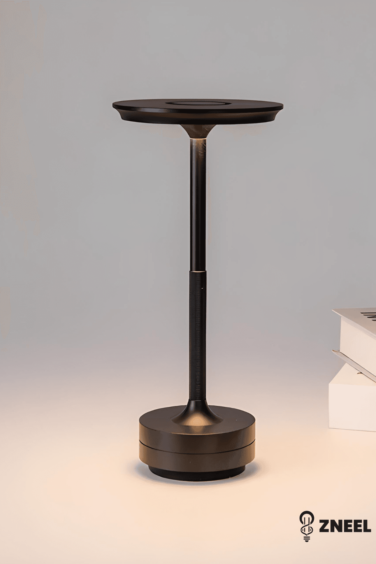 Premium %100 Alüminyum Şarjlı Masa Lambası – 3 Renk Dimli LED, 29 cm, Type-C, 8 Saat Kullanım. - Küçük 3