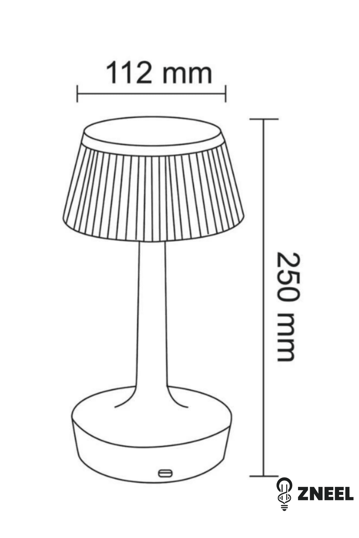 Premium Şarjlı Masa Lambası – 3 Işık Modu, Type-C, Dimlenebilir, 8 Saat Çalışma– 3,5w - Küçük 6