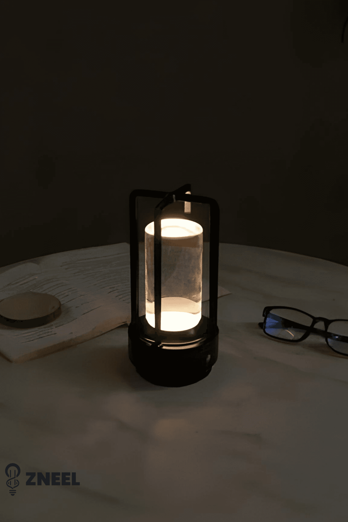 Premium Şarjlı Masa Lambası–3 Işık Modu, Type-C, Dimlenebilir, 8 Saat Çalışma–Dekoratif Lamba - Küçük 5