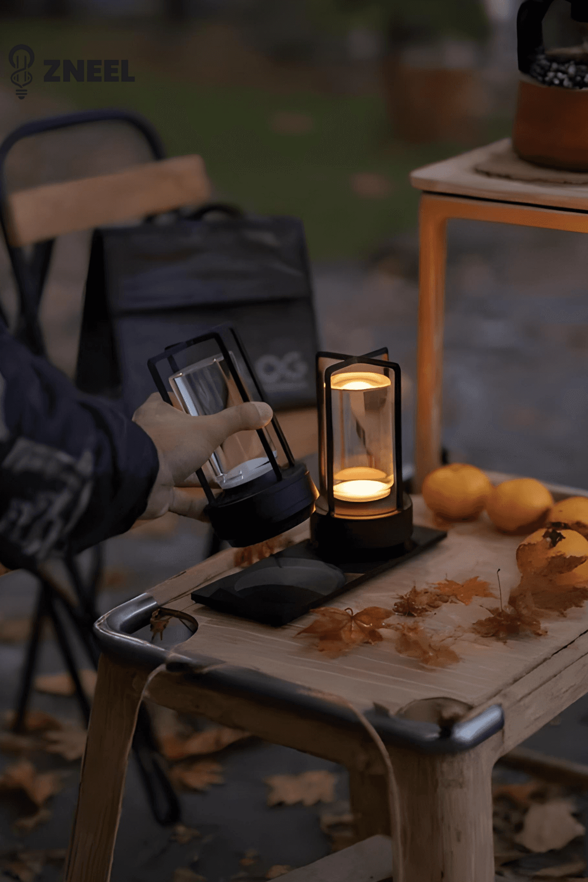 Premium Şarjlı Masa Lambası–3 Işık Modu, Type-C, Dimlenebilir, 8 Saat Çalışma–Dekoratif Lamba - Küçük 2