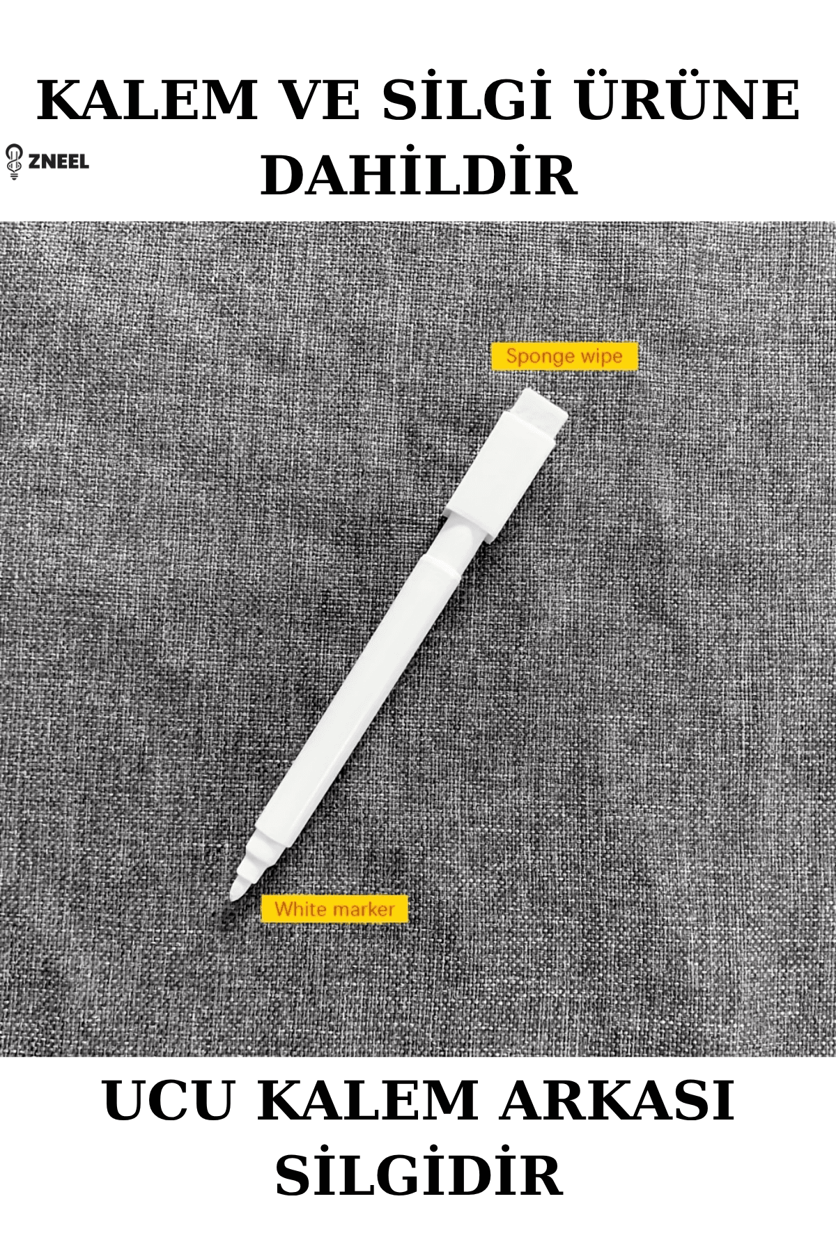 Neon Etkili LED Yazı Tahtalı Gece Lambası – 5V, 5 LED, Silgili Not Panosu - Küçük 6