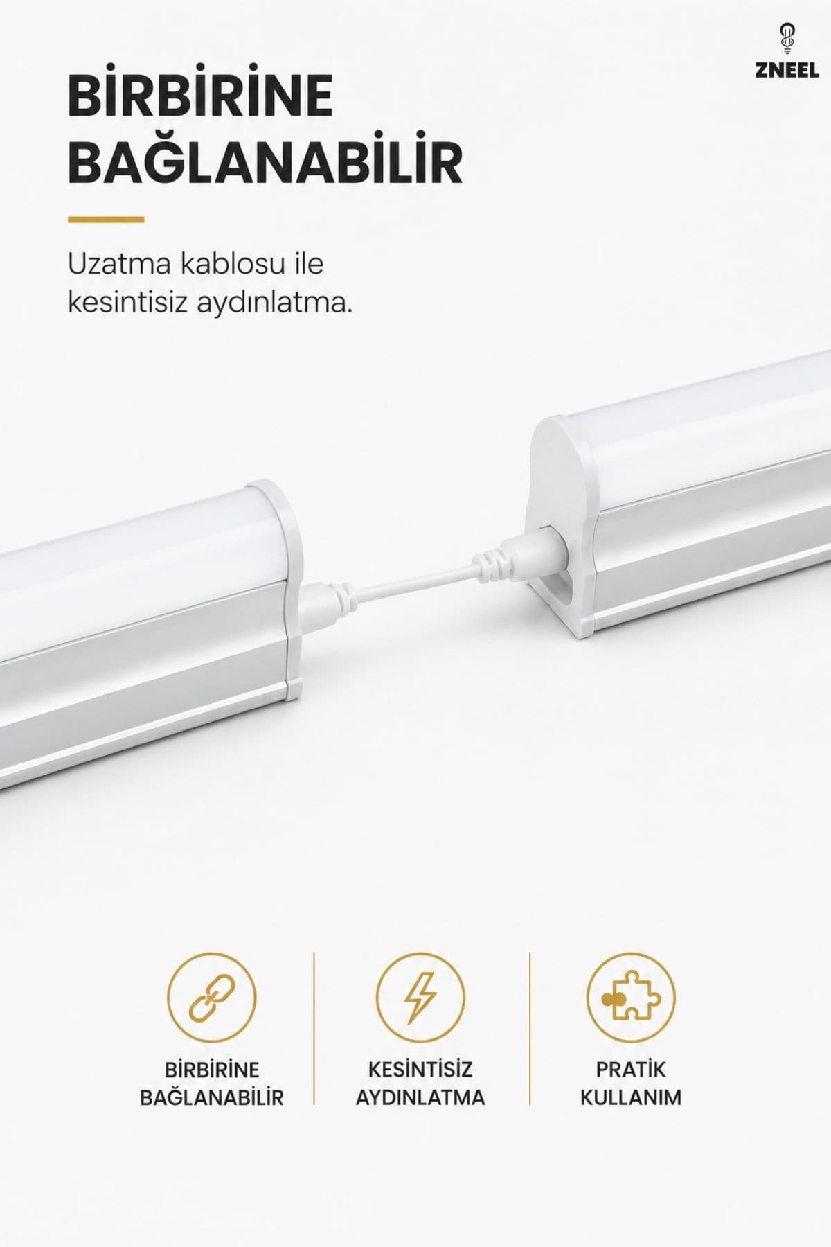 30 CM T5 LED Armatür | Güçlü 6500K Beyaz Işık - Küçük 2
